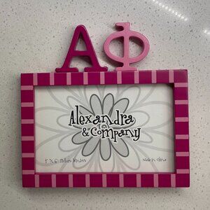 Pink Alpha Phi Picture Frame